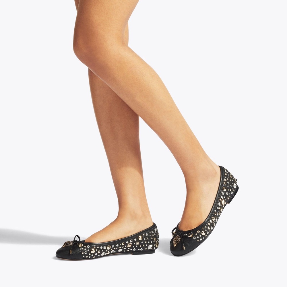 Kurt Geiger London Eagle Ballerina black slip in flats Size 7.5 Us - Picture 7 of 9
